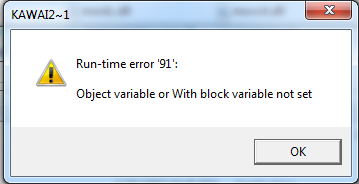 Lỗi runtime 91 không chơi được game pikachu